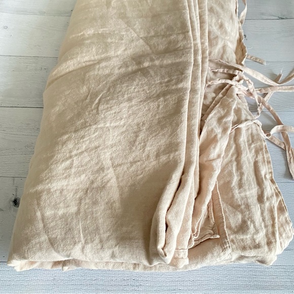 WAMSUTTA Vintage - King Duvet Cover / Washed Linen (BEIGE) - Picture 4 of 9